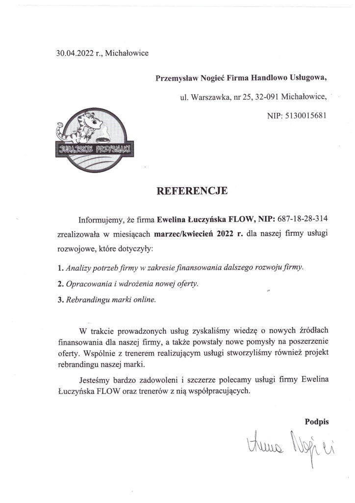 Referencje Nogieć